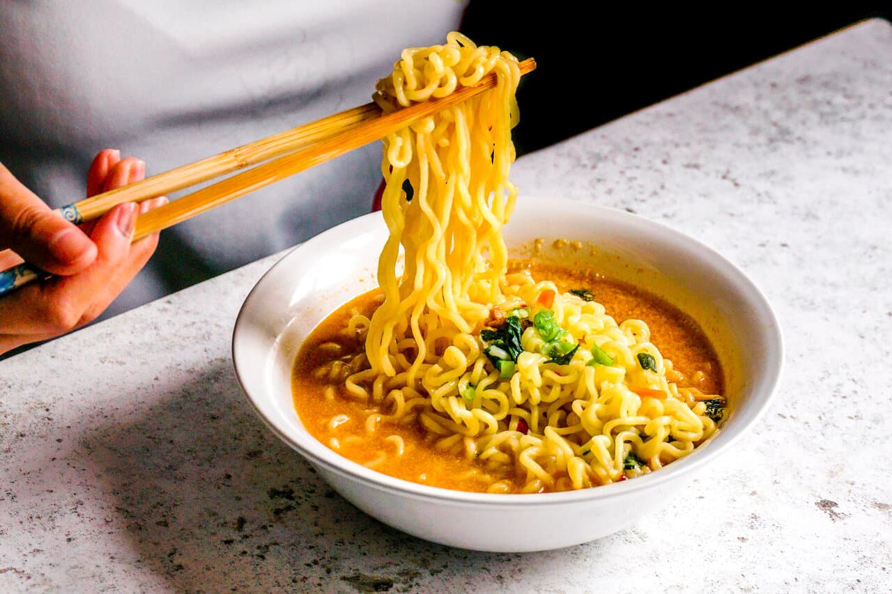 Bowl of instant ramen